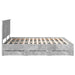 Cadru de pat Gri din beton 180 x 200 cm Lemn Ingineresc - WALTI WALTI