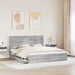 Cadru de pat cu sertar Gri Sonoma 180 x 200 cm Lemn Ingineresc - WALTI WALTI