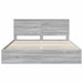 Cadru de pat cu sertar Gri Sonoma 180 x 200 cm Lemn Ingineresc - WALTI WALTI