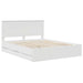 Cadru de pat cu sertar Alb 160 x 200 cm Lemn Ingineresc - WALTI WALTI