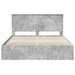 Cadru de pat Gri din beton 160 x 200 cm Lemn Ingineresc - WALTI WALTI