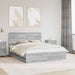 Cadru de pat cu sertar Gri Sonoma 160 x 200 cm Lemn Ingineresc - WALTI WALTI