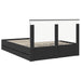 Cadru de pat cu sertar Negru 150 x 200 cm Lemn Ingineresc - WALTI WALTI