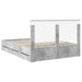 Cadru de pat Gri din beton 150 x 200 cm Lemn Ingineresc - WALTI WALTI