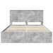 Cadru de pat Gri din beton 150 x 200 cm Lemn Ingineresc - WALTI WALTI