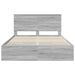 Cadru de pat cu sertar Gri Sonoma 150 x 200 cm Lemn Ingineresc - WALTI WALTI