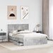 Cadru de pat Gri din beton 135 x 190 cm Lemn Ingineresc - WALTI WALTI