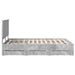 Cadru de pat Gri din beton 135 x 190 cm Lemn Ingineresc - WALTI WALTI