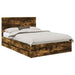 Cadru de pat Stejar fumuriu 135 x 190 cm Lemn Ingineresc - WALTI WALTI