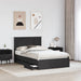 Cadru de pat cu sertar Negru 120 x 200 cm Lemn Ingineresc - WALTI WALTI