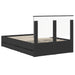 Cadru de pat cu sertar Negru 120 x 200 cm Lemn Ingineresc - WALTI WALTI
