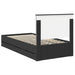 Cadru de pat cu sertar Negru 100 x 200 cm Lemn Ingineresc - WALTI WALTI