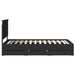 Cadru de pat cu sertar Negru 100 x 200 cm Lemn Ingineresc - WALTI WALTI
