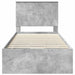 Cadru de pat Gri din beton 90 x 200 cm Lemn Ingineresc - WALTI WALTI
