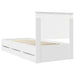 Cadru de pat cu sertar Alb 90 x 190 cm Lemn Ingineresc - WALTI WALTI