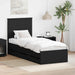 Cadru de pat cu sertar Negru 90 x 190 cm Lemn Ingineresc - WALTI WALTI