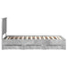 Cadru de pat Gri din beton 90 x 190 cm Lemn Ingineresc - WALTI WALTI