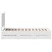 Cadru de pat cu sertar Alb 75 x 190 cm Lemn Ingineresc - WALTI WALTI