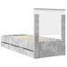 Cadru de pat Gri din beton 75 x 190 cm Lemn Ingineresc - WALTI WALTI
