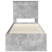 Cadru de pat Gri din beton 75 x 190 cm Lemn Ingineresc - WALTI WALTI
