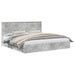 Pat cu storage Gri din beton 200 x 200 cm Lemn compozit - WALTI WALTI
