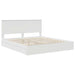 Pat cu storage cu headboard Alb 180 x 200 cm Lemn compozit - WALTI WALTI