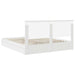 Pat cu storage cu headboard Alb 180 x 200 cm Lemn compozit - WALTI WALTI