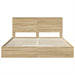 Pat cu storage Stejar Sonoma 180 x 200 cm Lemn compozit - WALTI WALTI