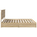 Pat cu storage Stejar Sonoma 180 x 200 cm Lemn compozit - WALTI WALTI