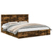 Pat cu storage Stejar fumuriu 180 x 200 cm Lemn compozit - WALTI WALTI