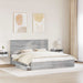 Pat cu storage cu sertar Gri Sonoma 180 x 200 cm Lemn compozit - WALTI WALTI