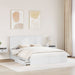 Pat cu storage cu headboard Alb 160 x 200 cm Lemn compozit - WALTI WALTI
