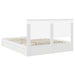 Pat cu storage cu headboard Alb 160 x 200 cm Lemn compozit - WALTI WALTI