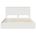 Pat cu storage cu headboard Alb 160 x 200 cm Lemn compozit - WALTI WALTI