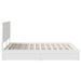 Pat cu storage cu headboard Alb 160 x 200 cm Lemn compozit - WALTI WALTI