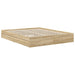 Pat cu storage Stejar Sonoma 160 x 200 cm Lemn compozit - WALTI WALTI