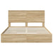 Pat cu storage Stejar Sonoma 160 x 200 cm Lemn compozit - WALTI WALTI
