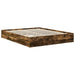 Pat cu storage Stejar fumuriu 160 x 200 cm Lemn compozit - WALTI WALTI
