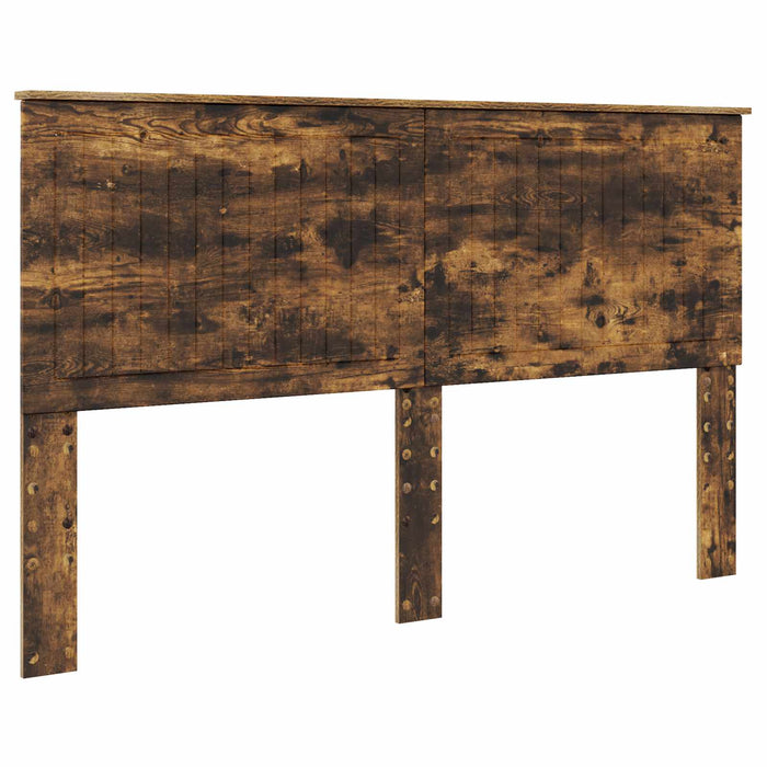 Pat cu storage Stejar fumuriu 160 x 200 cm Lemn compozit - WALTI WALTI