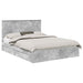 Pat cu storage Gri din beton 150 x 200 cm Lemn compozit - WALTI WALTI