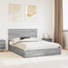 Pat cu storage cu sertar Gri Sonoma 150 x 200 cm Lemn compozit - WALTI WALTI