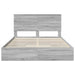Pat cu storage cu sertar Gri Sonoma 150 x 200 cm Lemn compozit - WALTI WALTI
