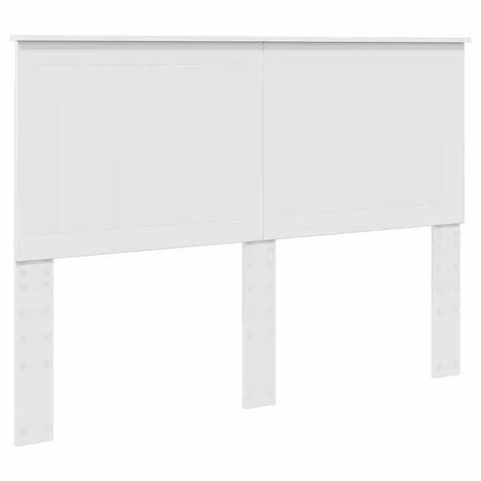 Pat cu storage cu headboard Alb 140 x 200 cm Lemn compozit - WALTI WALTI