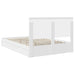 Pat cu storage cu headboard Alb 140 x 200 cm Lemn compozit - WALTI WALTI