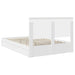 Pat cu storage cu headboard Alb 140 x 190 cm Lemn compozit - WALTI WALTI