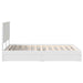 Pat cu storage cu headboard Alb 140 x 190 cm Lemn compozit - WALTI WALTI