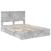 Pat cu storage Gri din beton 135 x 190 cm Lemn compozit - WALTI WALTI