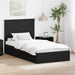 Pat cu storage cu sertar Negru 100 x 200 cm Lemn prelucrat - WALTI WALTI