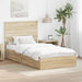 Pat cu storage Stejar Sonoma 100 x 200 cm Lemn compozit - WALTI WALTI