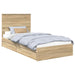 Pat cu storage Stejar Sonoma 100 x 200 cm Lemn compozit - WALTI WALTI
